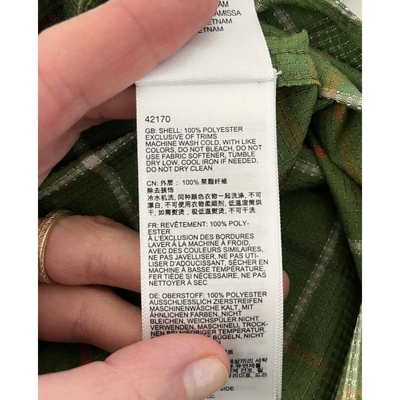 Marmot Small Syrocco SS UPF 25 Button Lightweight Hiking Camp Shirt Green NWT - Picture 6 of 8